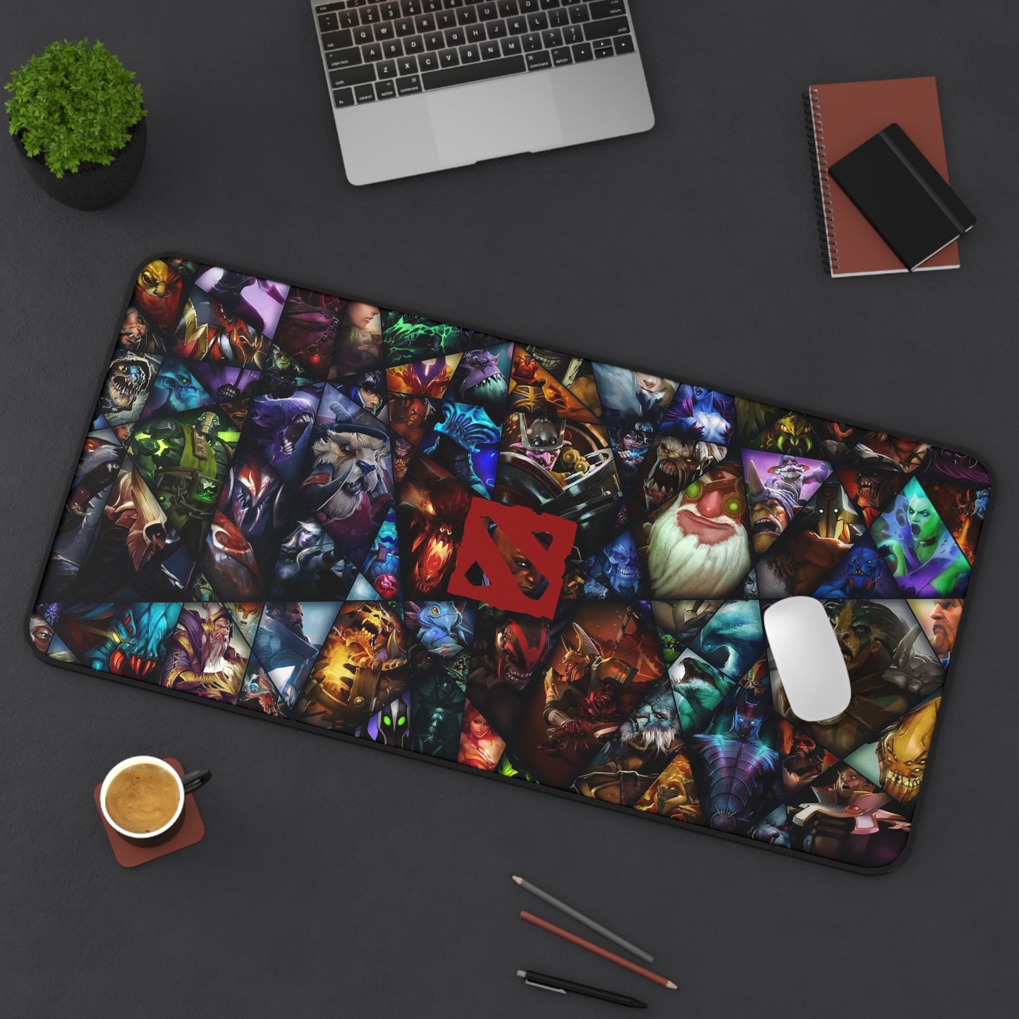 Dota 2 Desk Mat, deskmat xl, Gaming keyboard matt, mousepad large, XXL extended deskpad mouse pad, large gaming mousepad - Bolt Print