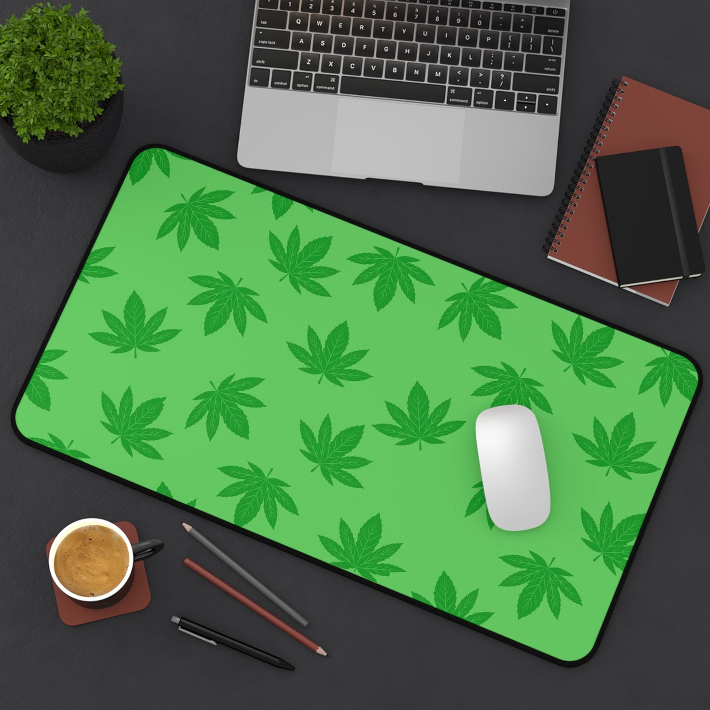 Marijuana Desk Mat, Gaming keyboard mat, XXL mousepad