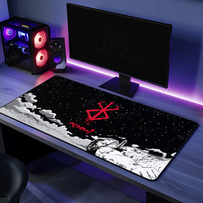 Anime Guts Berserk Night Gaming Desk Mat