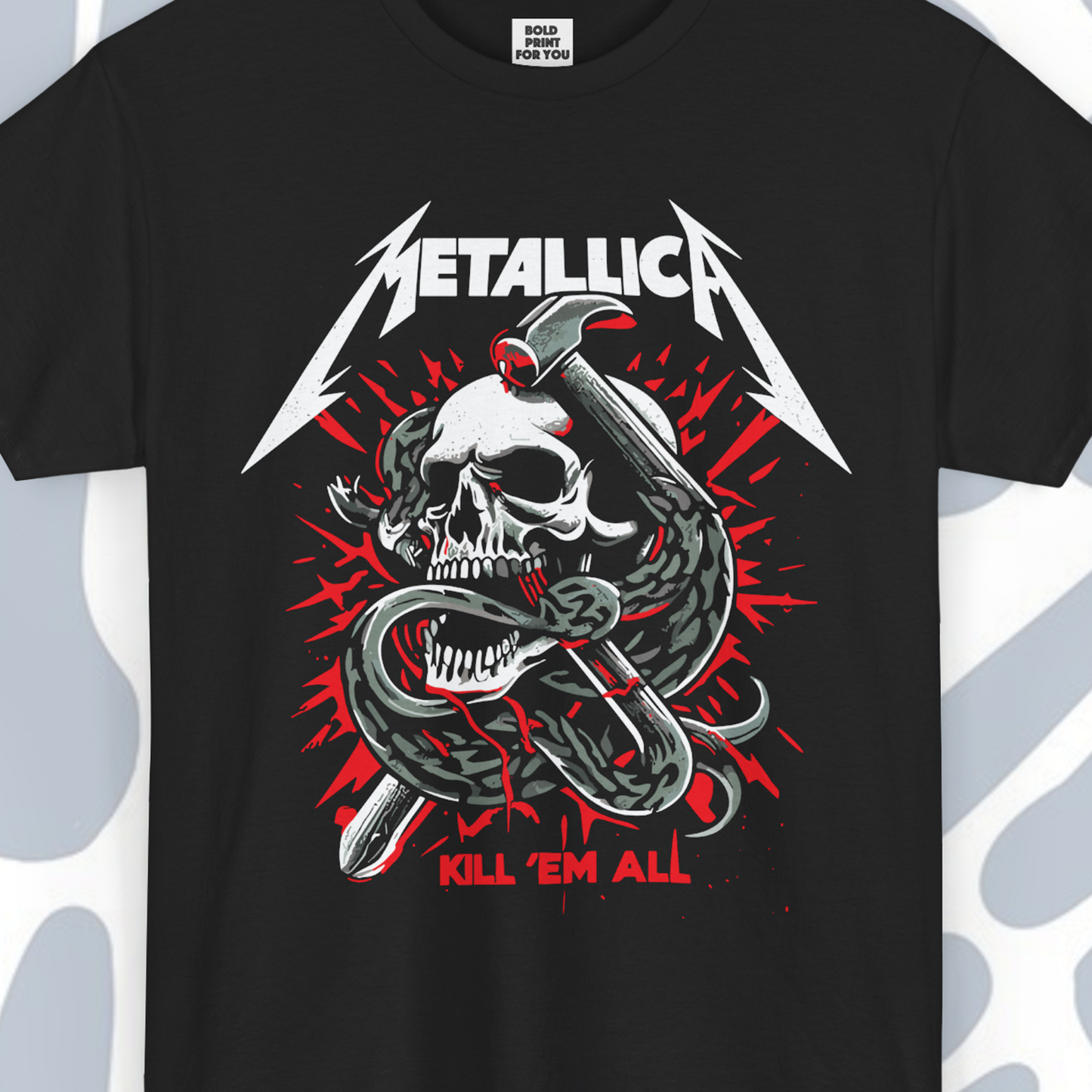Metallica Kill ’Em All T-Shirt, Metal Unisex tee