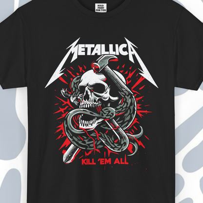 Metallica Kill ’Em All T-Shirt, Metal Unisex tee