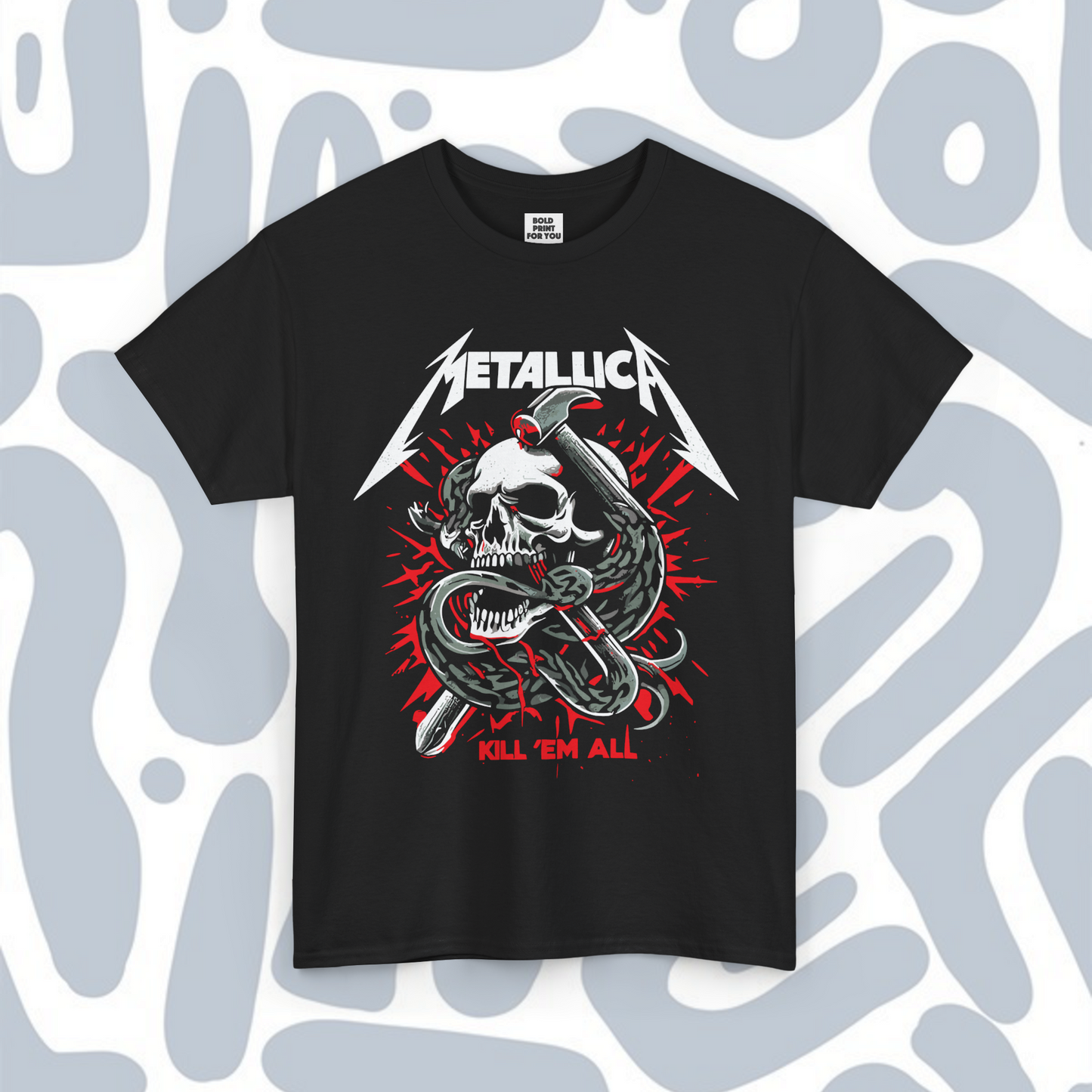Metallica Kill ’Em All T-Shirt, Metal Unisex tee