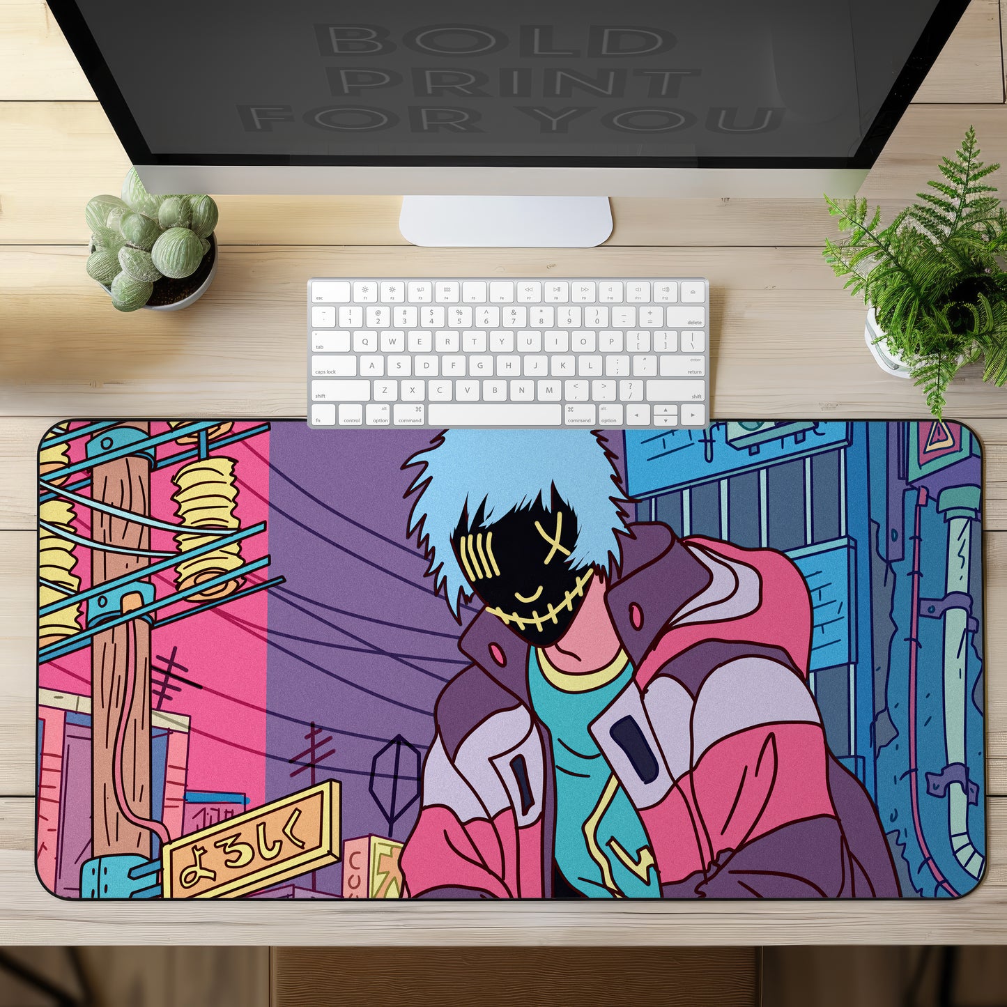Anime Boy Gaming Desk Mat