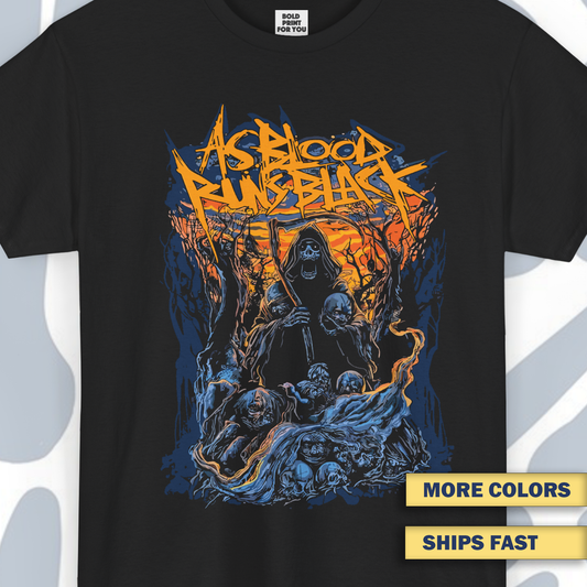 As Blood Runs Black T-Shirt, Deathcore Unisex tee