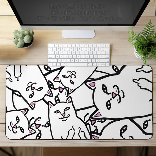 Funny Bad Kitty Desk Mat