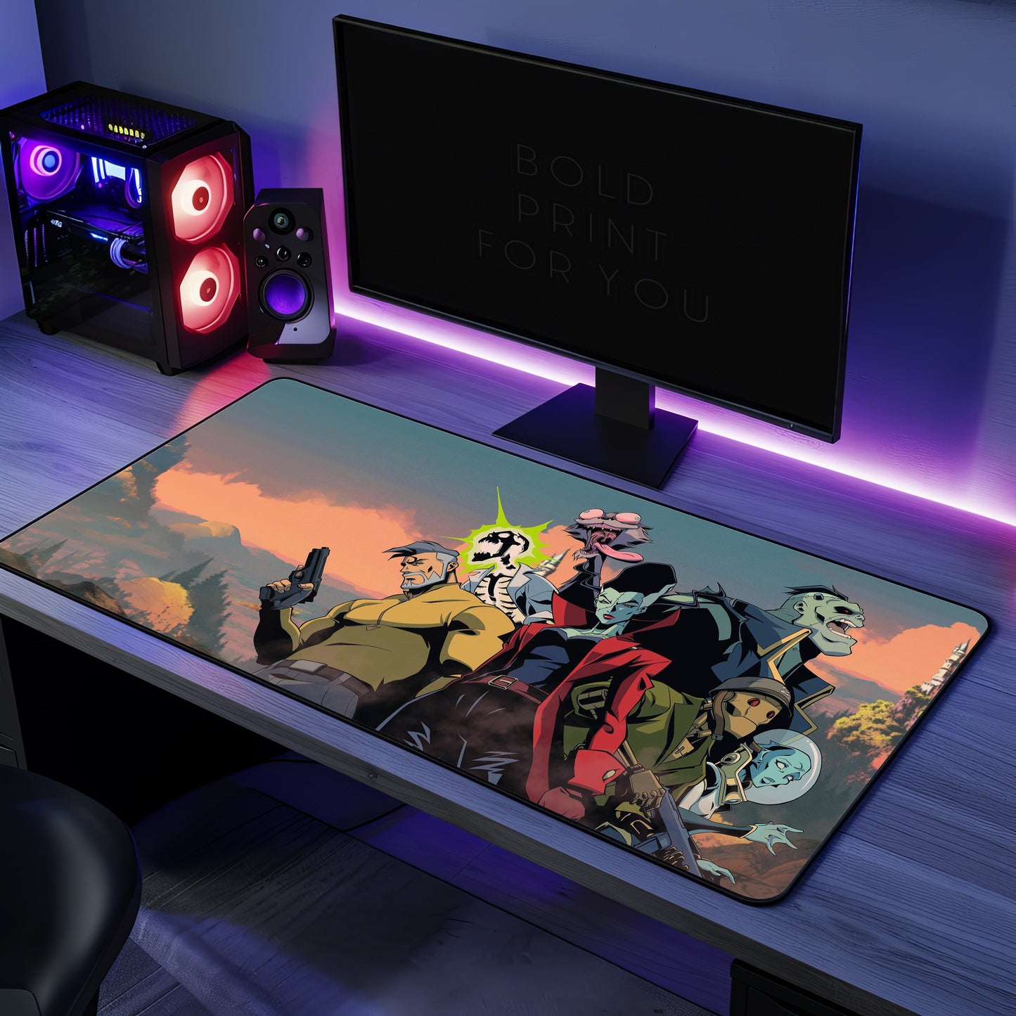 Creature Commandos Gaming Desk Mat