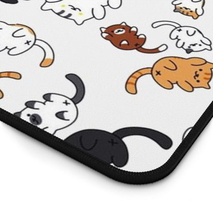 Funny cats Desk Mat, Gaming keyboard mat, mousepad large, XXL extended deskpad mouse pad