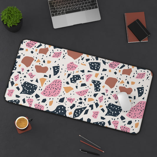 Colorful terrazzo Desk Mat, gaming mouse mat, mousepad large, XXL deskpad mouse pad