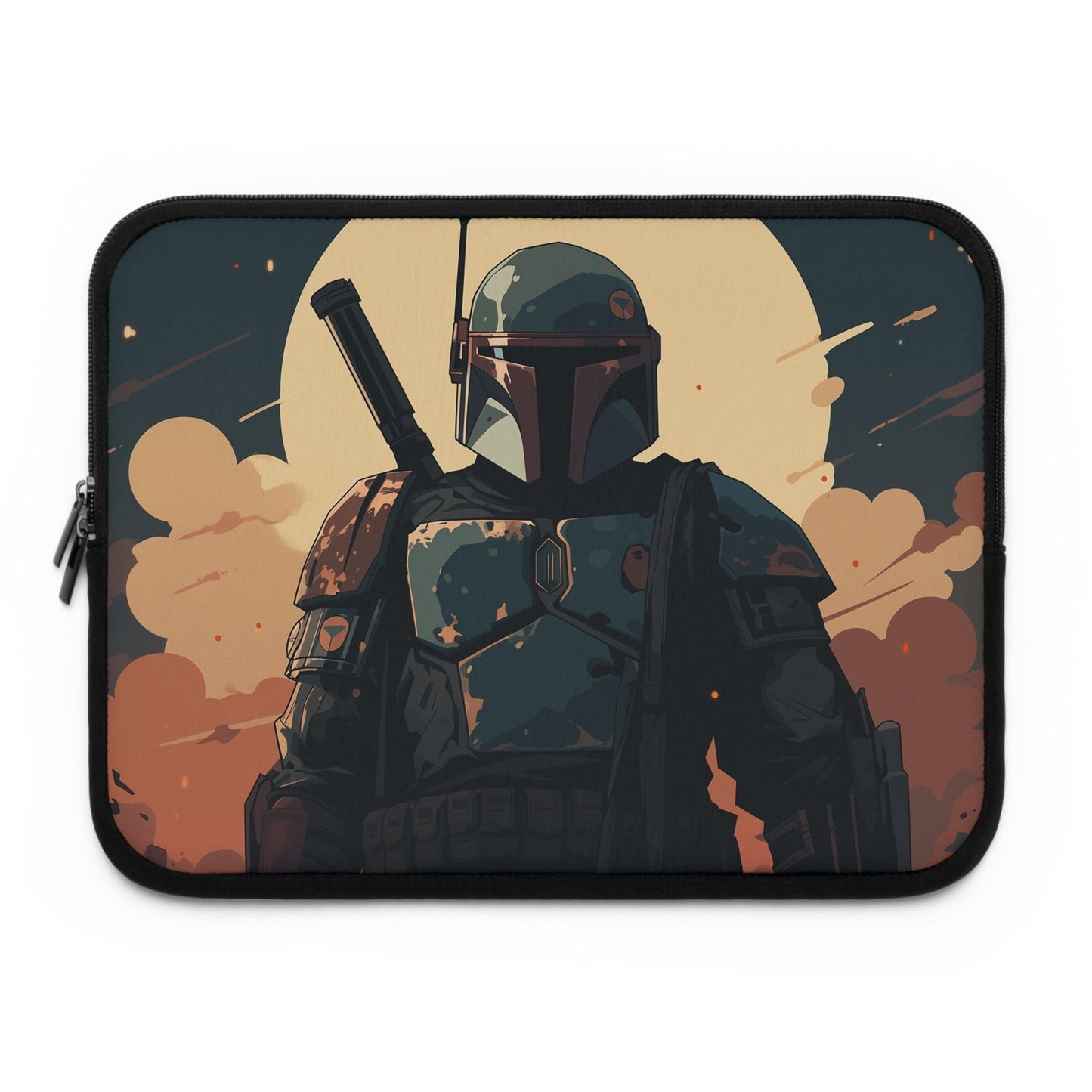 Mandalorian Laptop sleeve macbook or any laptop 13, 15, 17 inch with print Star wars, Laptop carrying case, laptop bag - Bolt Print