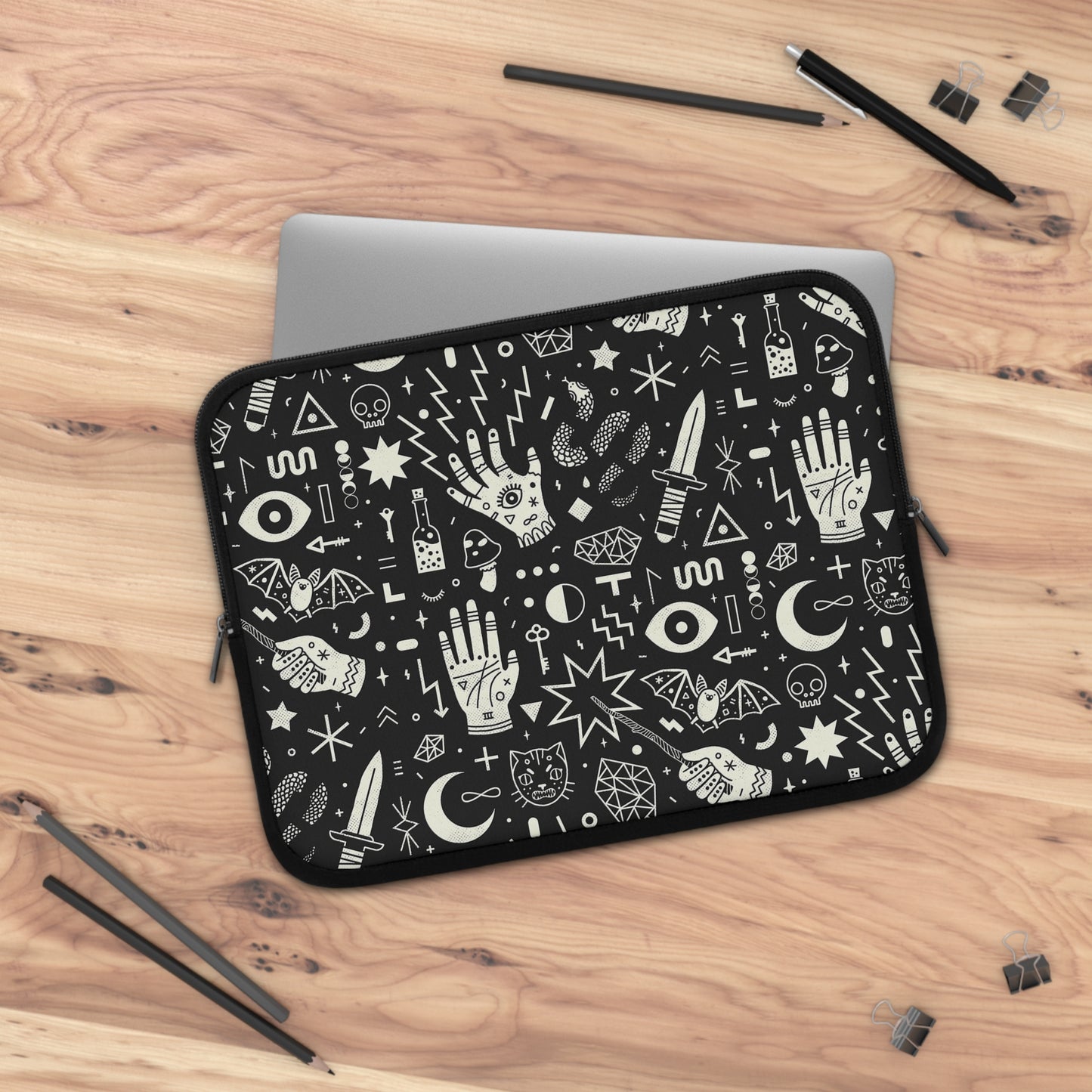 Witchcraft Laptop sleeve  macbook or any laptop 13, 15, 17 inch, Laptop bag