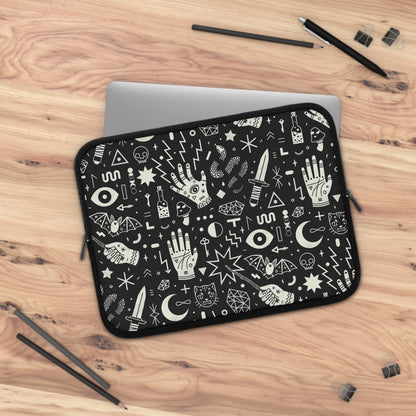 Witchcraft Laptop sleeve  macbook or any laptop 13, 15, 17 inch, Laptop bag