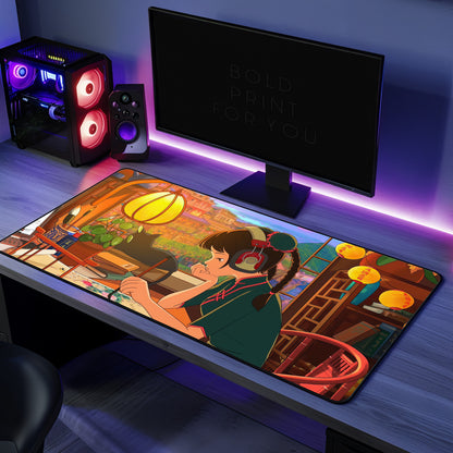 Lofi Girl Gaming Desk Mat