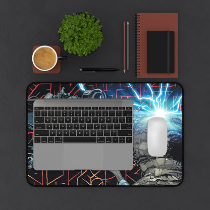 Darth Vader thunderbolt Desk Mat, deskmat xl, Gaming keyboard matt, mousepad large, XXL extended deskpad mouse pad, large gaming mousepad - Bolt Print