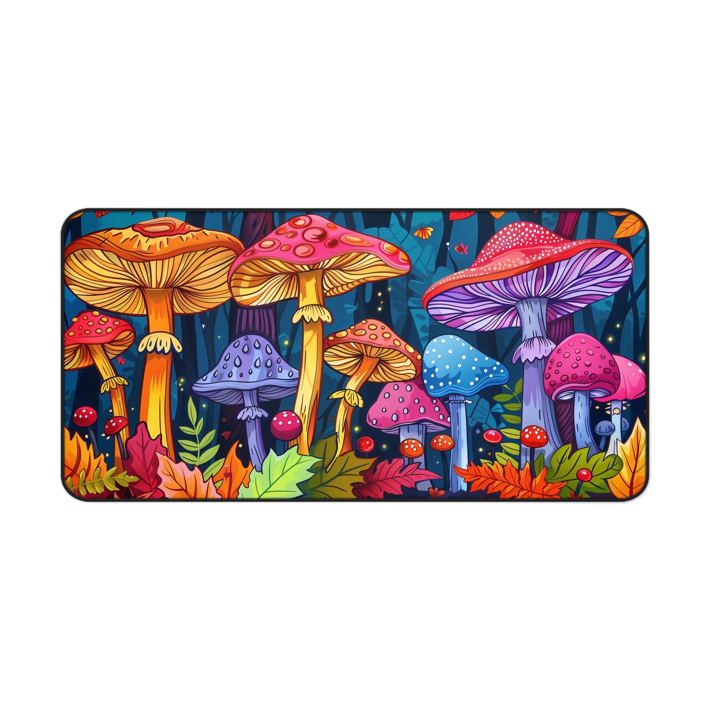 poisonous mushrooms Desk Mat, Psychedelic gaming mouse mat, XXL deskpad mouse pad