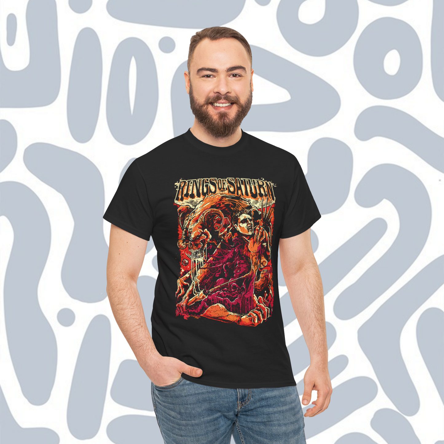 Rings of Saturn T-Shirt, Metal Unisex tee