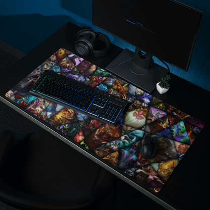 Dota 2 Desk Mat, deskmat xl, Gaming keyboard matt, mousepad large, XXL extended deskpad mouse pad, large gaming mousepad - Bolt Print