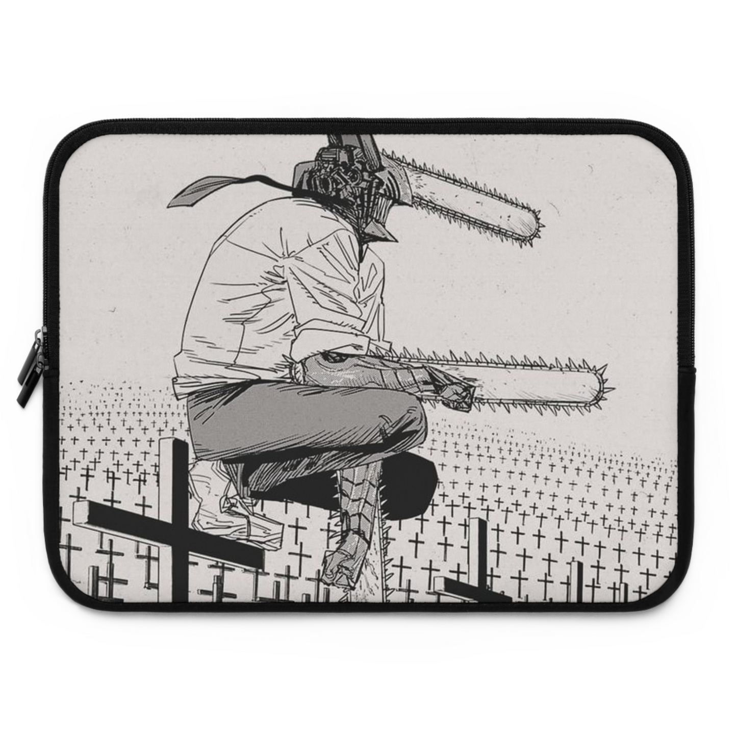 Chainsaw man anime Laptop sleeve, Laptop carrying case, laptop bag - Bolt Print