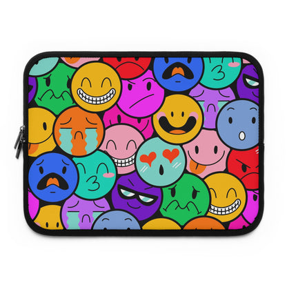 smile emoticons Laptop sleeve macbook or any laptop, laptop bag, Laptop carrying case