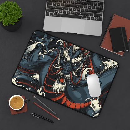 Asian dragon Desk Mat, deskmat xl, Gaming keyboard matt, mousepad large, XXL extended deskpad mouse pad, large gaming mousepad - Bolt Print