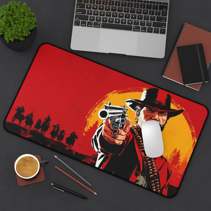 Red Dead Redemption Desk Mat, deskmat xl, Gaming keyboard matt, mousepad large, XXL extended deskpad mouse pad, large gaming mousepad - Bolt Print