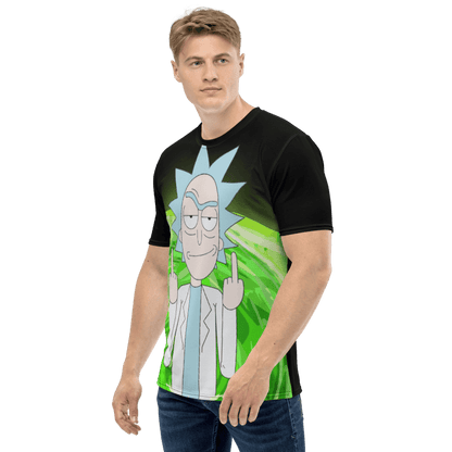 T-shirt Rick Fuck print, funny t-shirt with rick and morty - Bolt Print