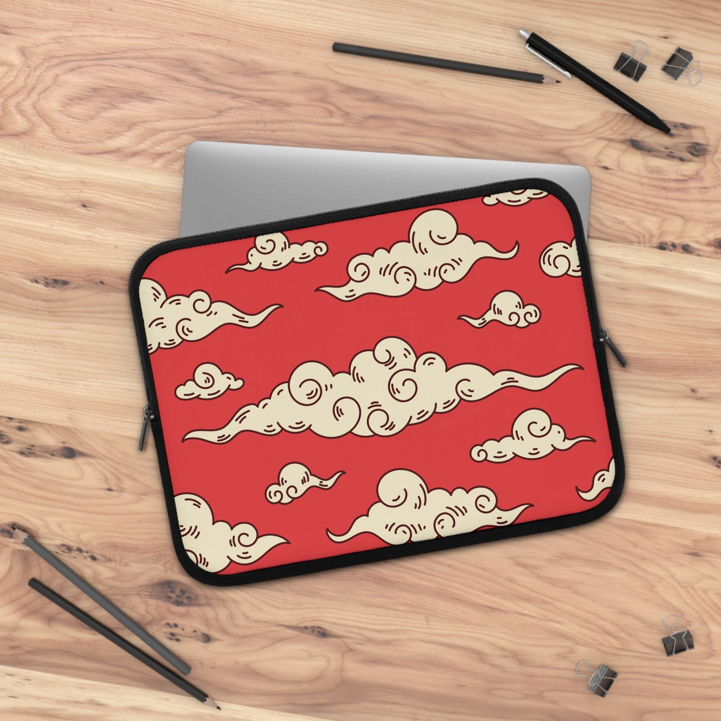 oriental cloud Laptop sleeve macbook or any laptop, anime laptop bag, Laptop carrying case