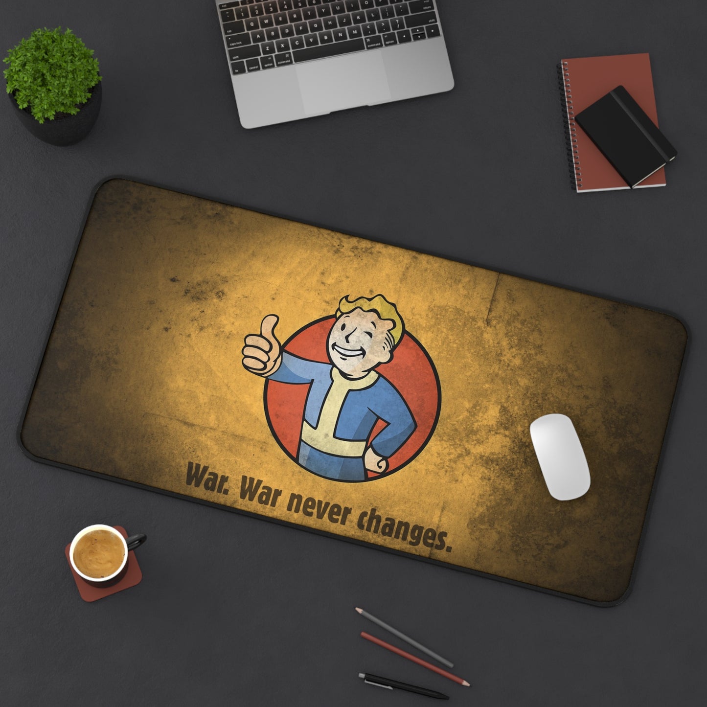 Fallout War Desk Mat, gaming mouse mat, mousepad large, XXL deskpad mouse pad