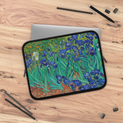 Van Gogh Irises Laptop sleeve macbook or any laptop, laptop bag, Laptop carrying case