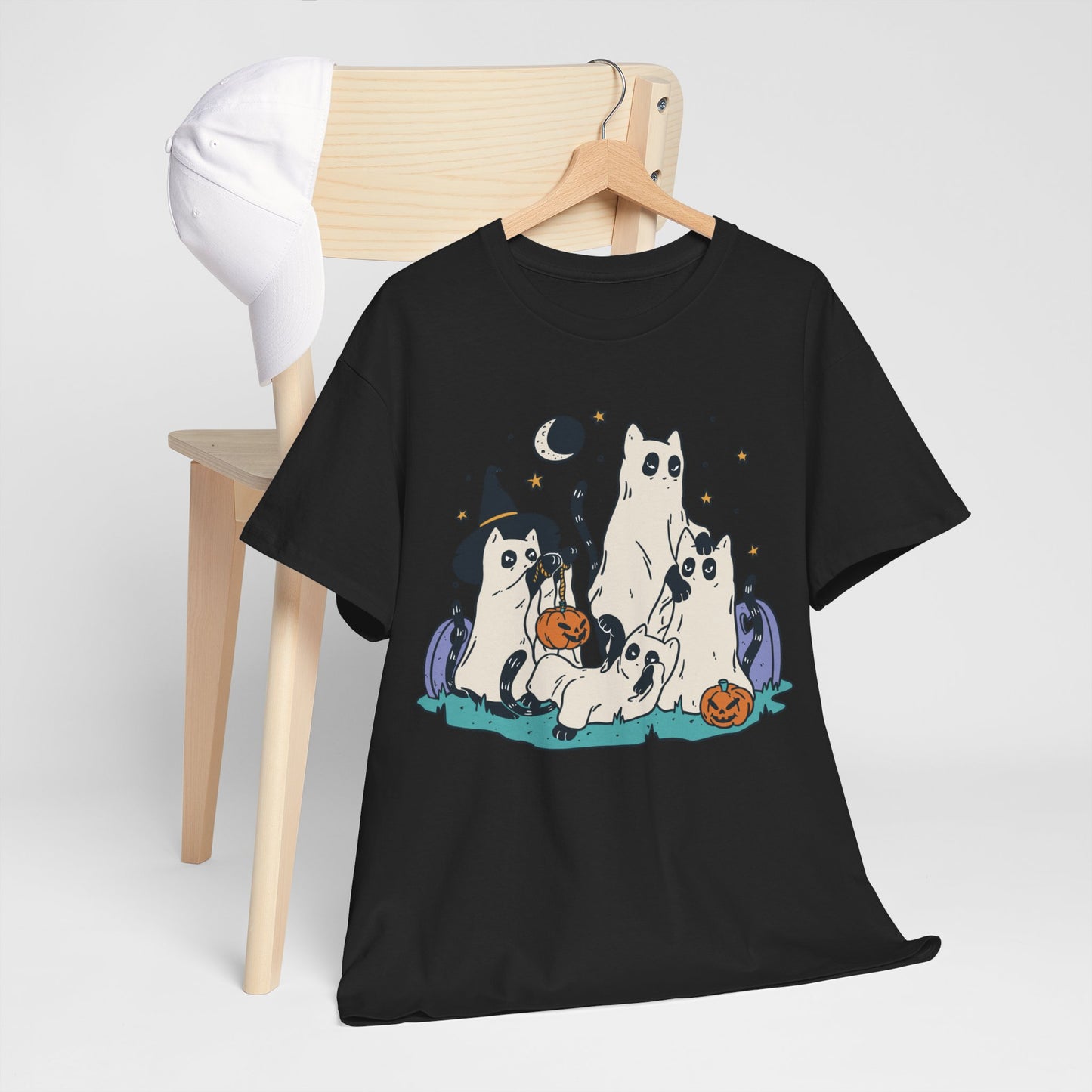 T-shirt Spooky halloween phantom cats