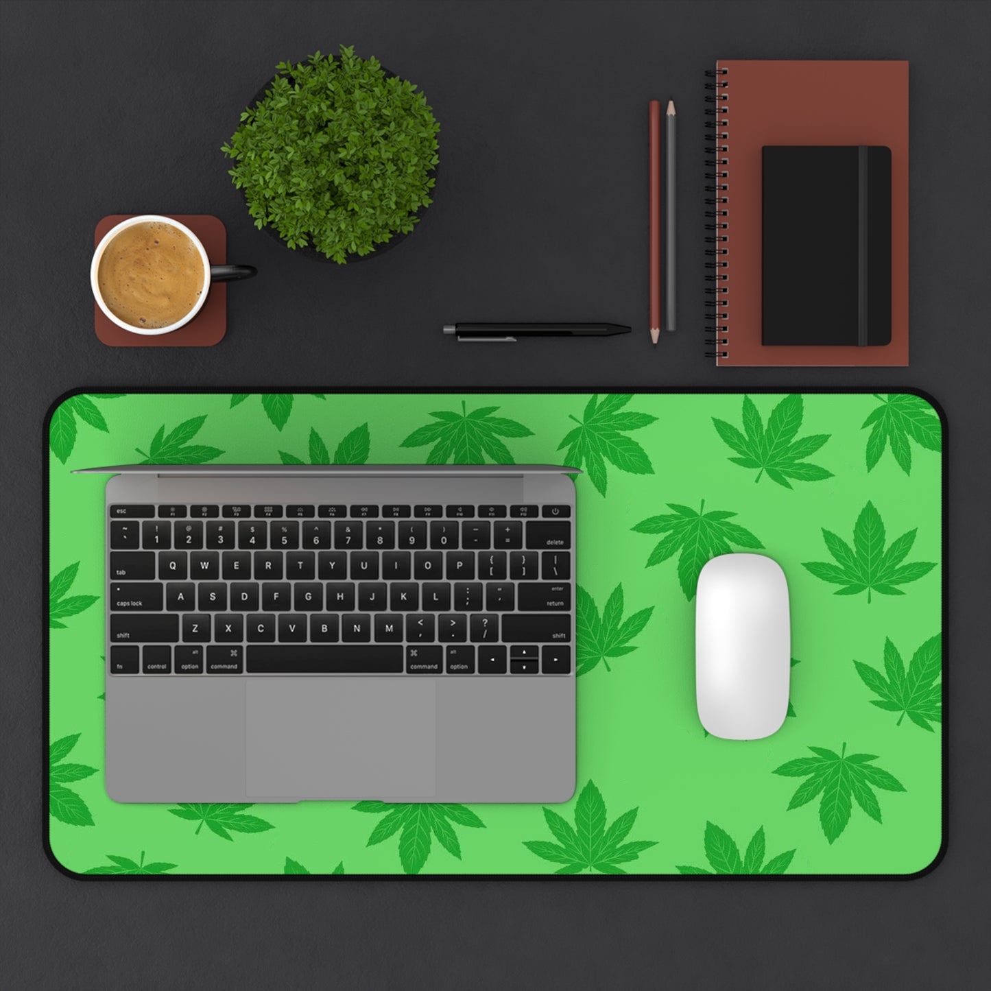 Marijuana Desk Mat, Gaming keyboard mat, XXL mousepad