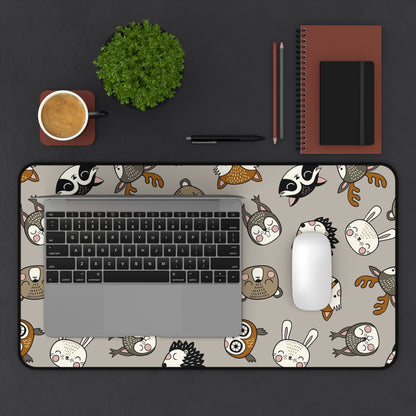 Cute animals Desk Mat, Gaming keyboard mat, mousepad large, XXL extended deskpad mouse pad