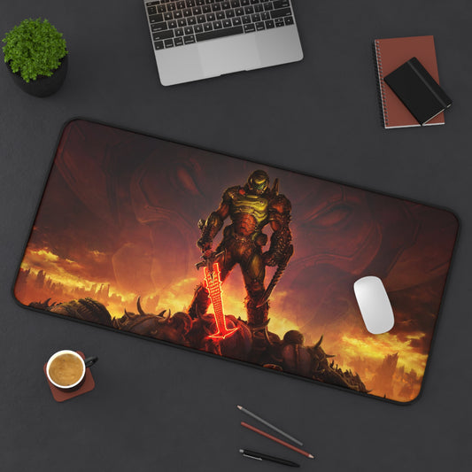 Doom Desk Mat, Gaming keyboard matt, mousepad large, XXL extended deskpad mouse pad - Bold Print