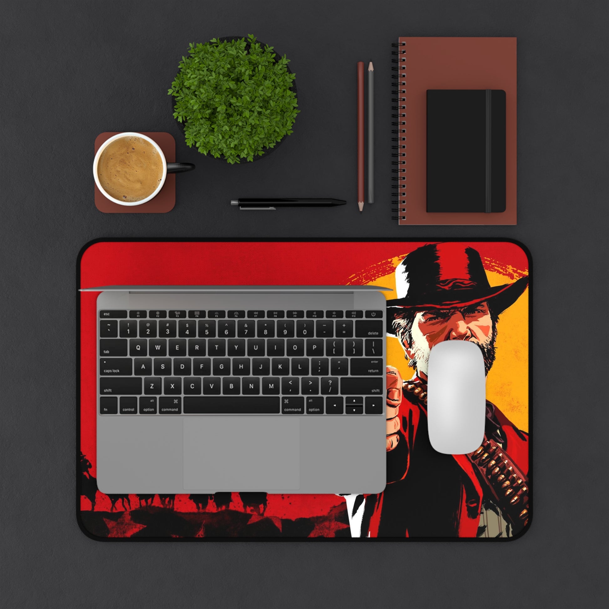 Red Dead Redemption Desk Mat, deskmat xl, Gaming keyboard matt, mousepad large, XXL extended deskpad mouse pad, large gaming mousepad - Bolt Print