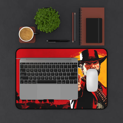 Red Dead Redemption Desk Mat, deskmat xl, Gaming keyboard matt, mousepad large, XXL extended deskpad mouse pad, large gaming mousepad - Bolt Print