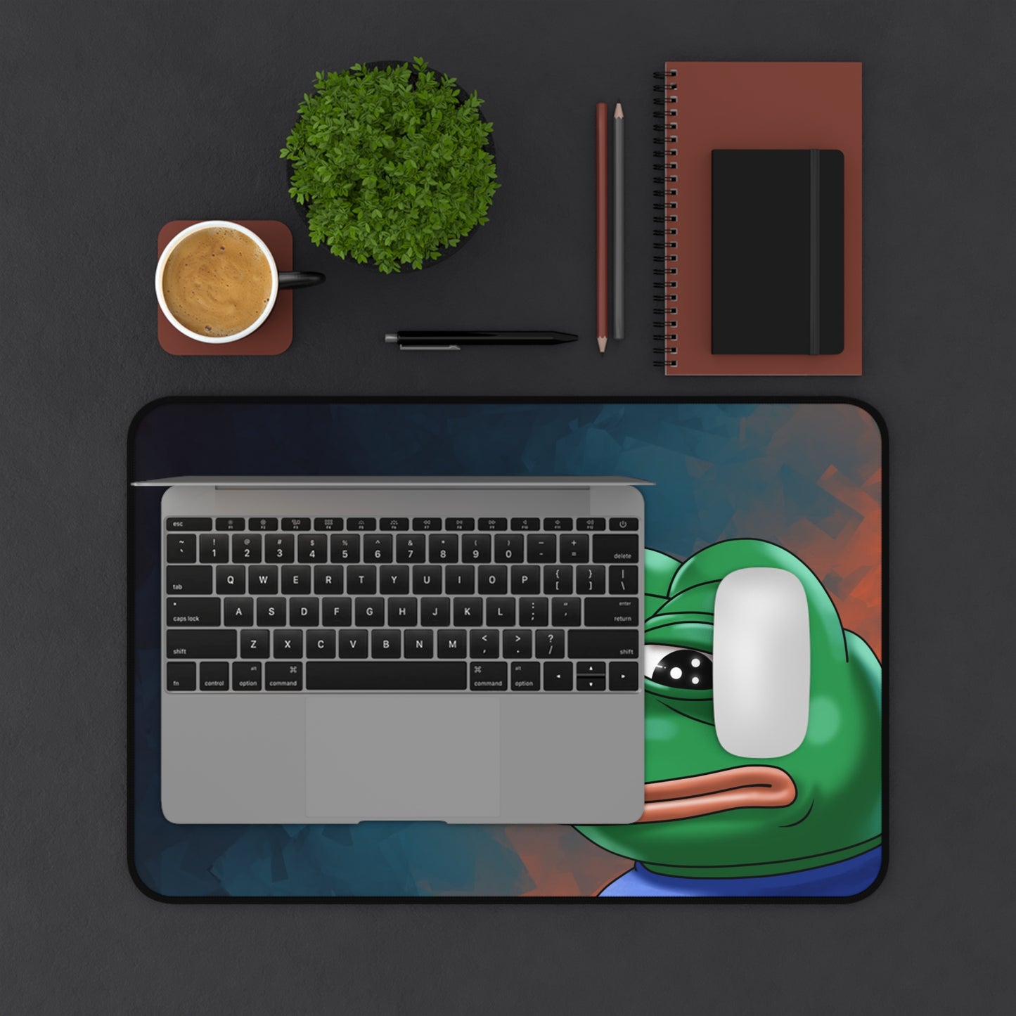 Meme Pepe the Frog Desk Mat
