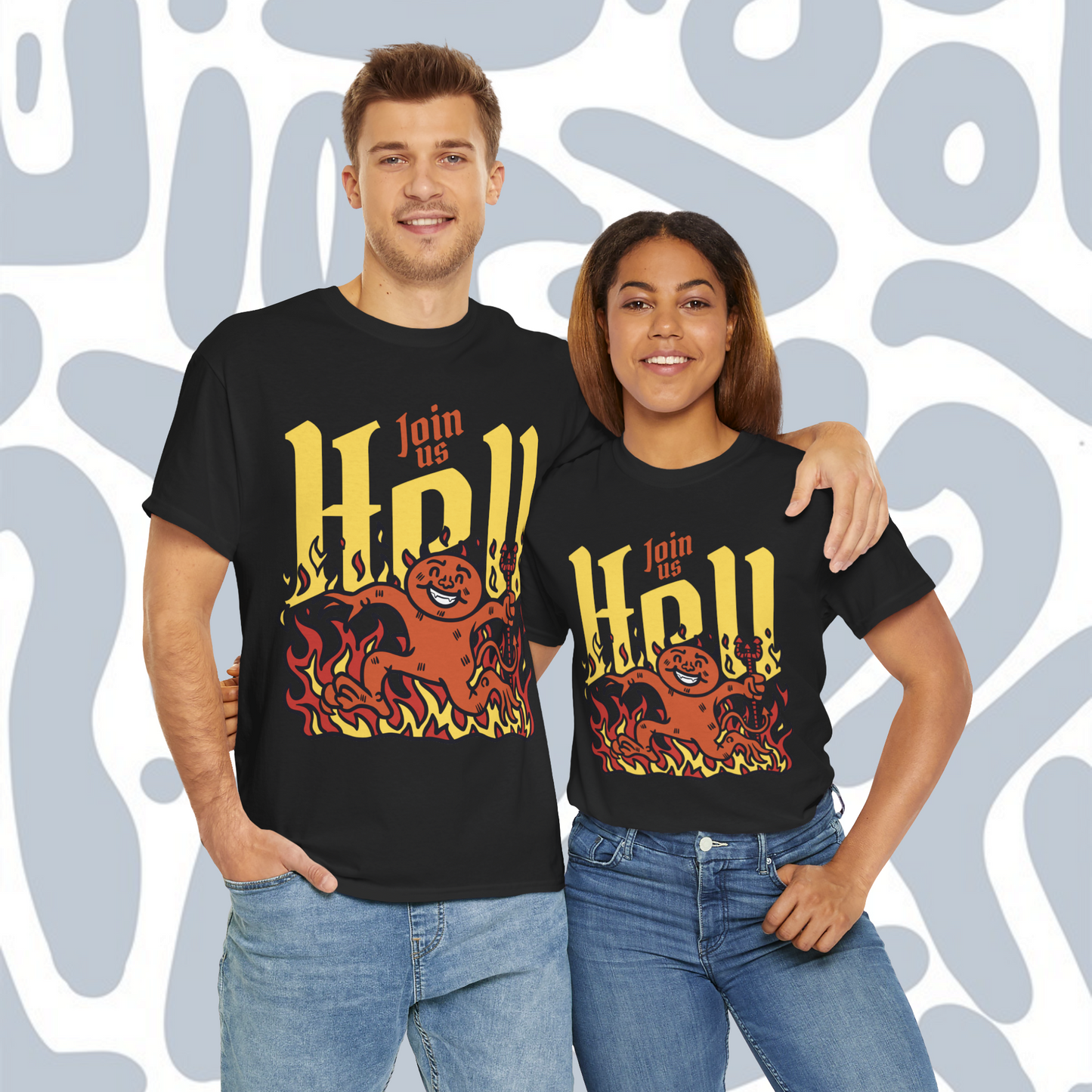 T-shirt Join us hell