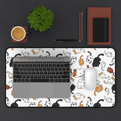 Funny cats Desk Mat, Gaming keyboard mat, mousepad large, XXL extended deskpad mouse pad