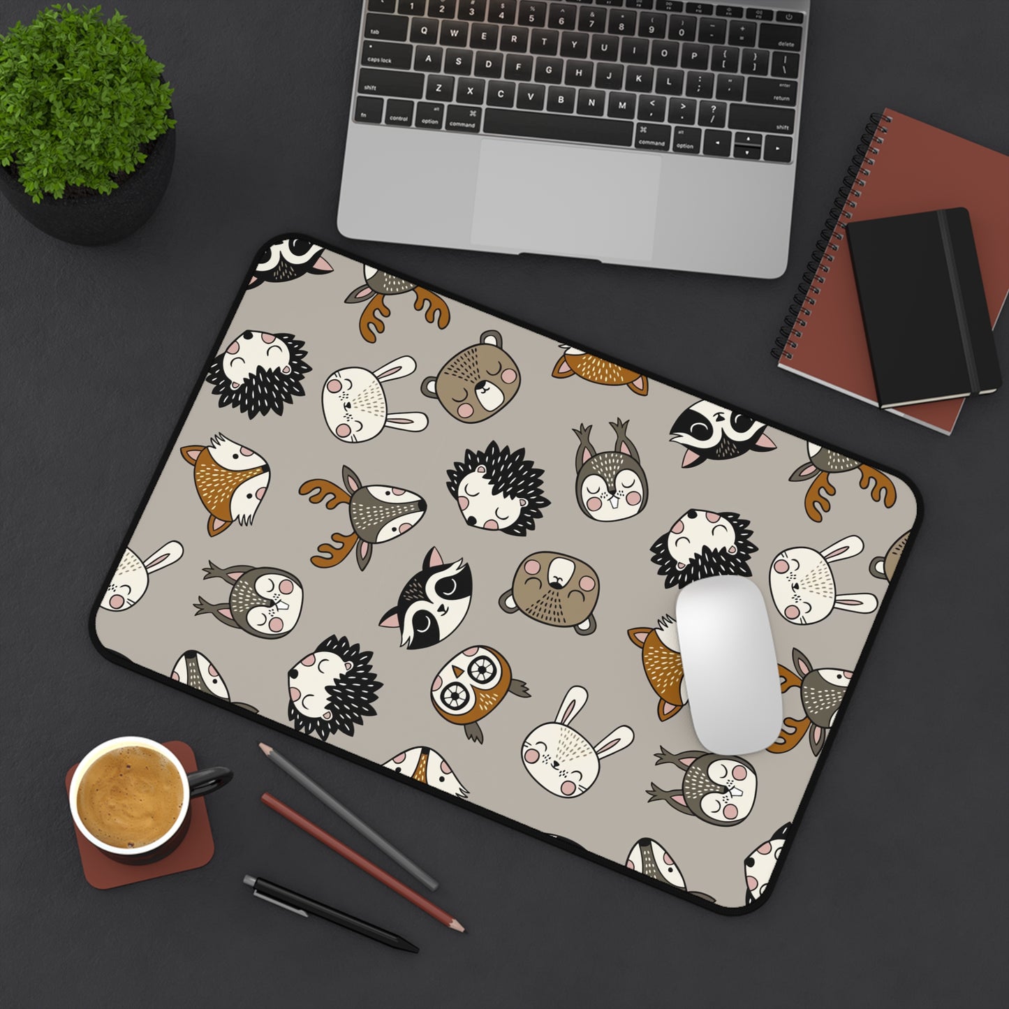 Cute animals Desk Mat, Gaming keyboard mat, mousepad large, XXL extended deskpad mouse pad