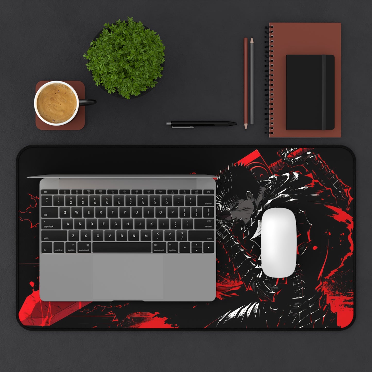 Anime Warrior Gaming Desk Mat