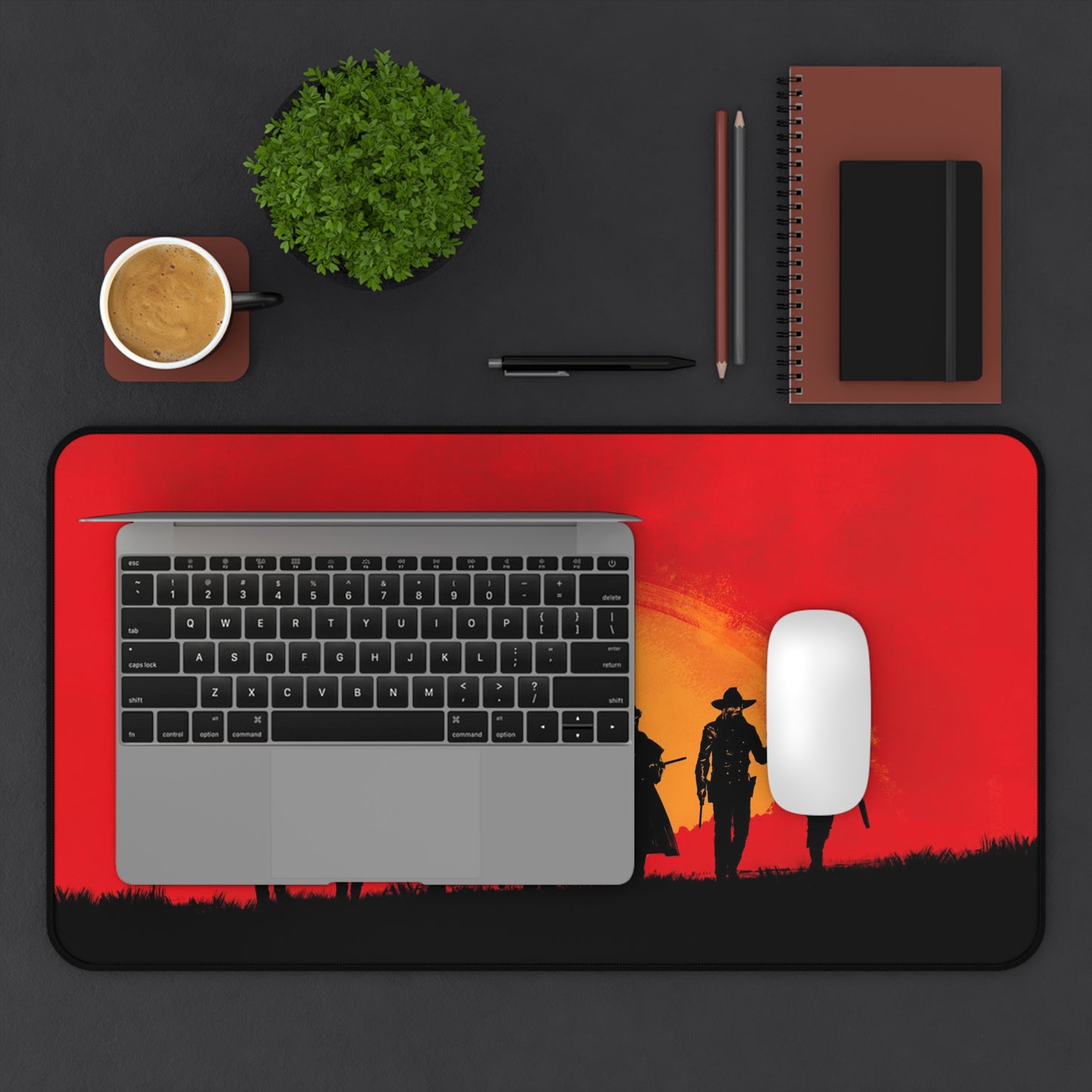 Red Dead Redemption2 Desk Mat, deskmat xl, Gaming keyboard matt, mousepad large, XXL extended deskpad mouse pad, large gaming mousepad - Bolt Print