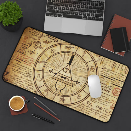 Secret Bill Cipher Gaming Desk Mat