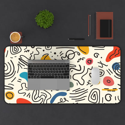 Mid-Century Modern Abstract Desk Mat