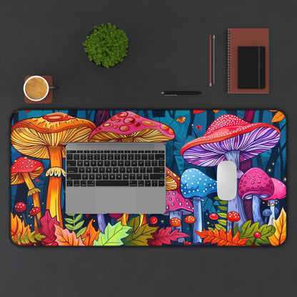 poisonous mushrooms Desk Mat, Psychedelic gaming mouse mat, XXL deskpad mouse pad