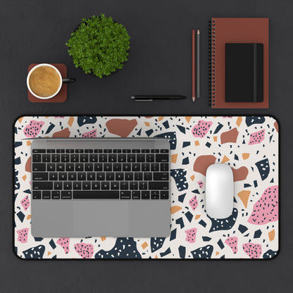 Colorful terrazzo Desk Mat, gaming mouse mat, mousepad large, XXL deskpad mouse pad