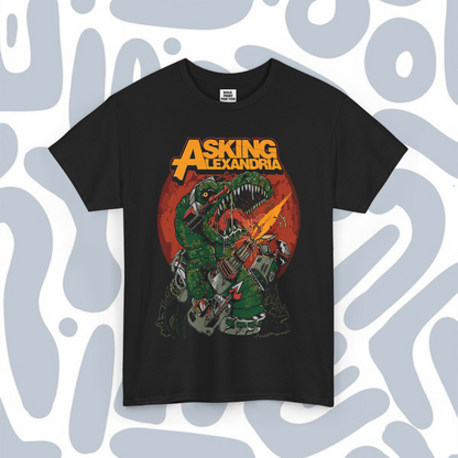 ASKING ALEXANDRIA Dino T-Shirt, Metal Unisex tee