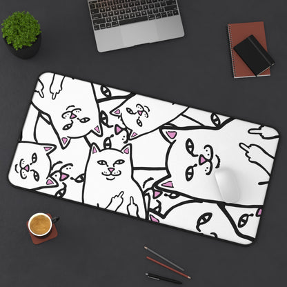 Funny Bad Kitty Desk Mat