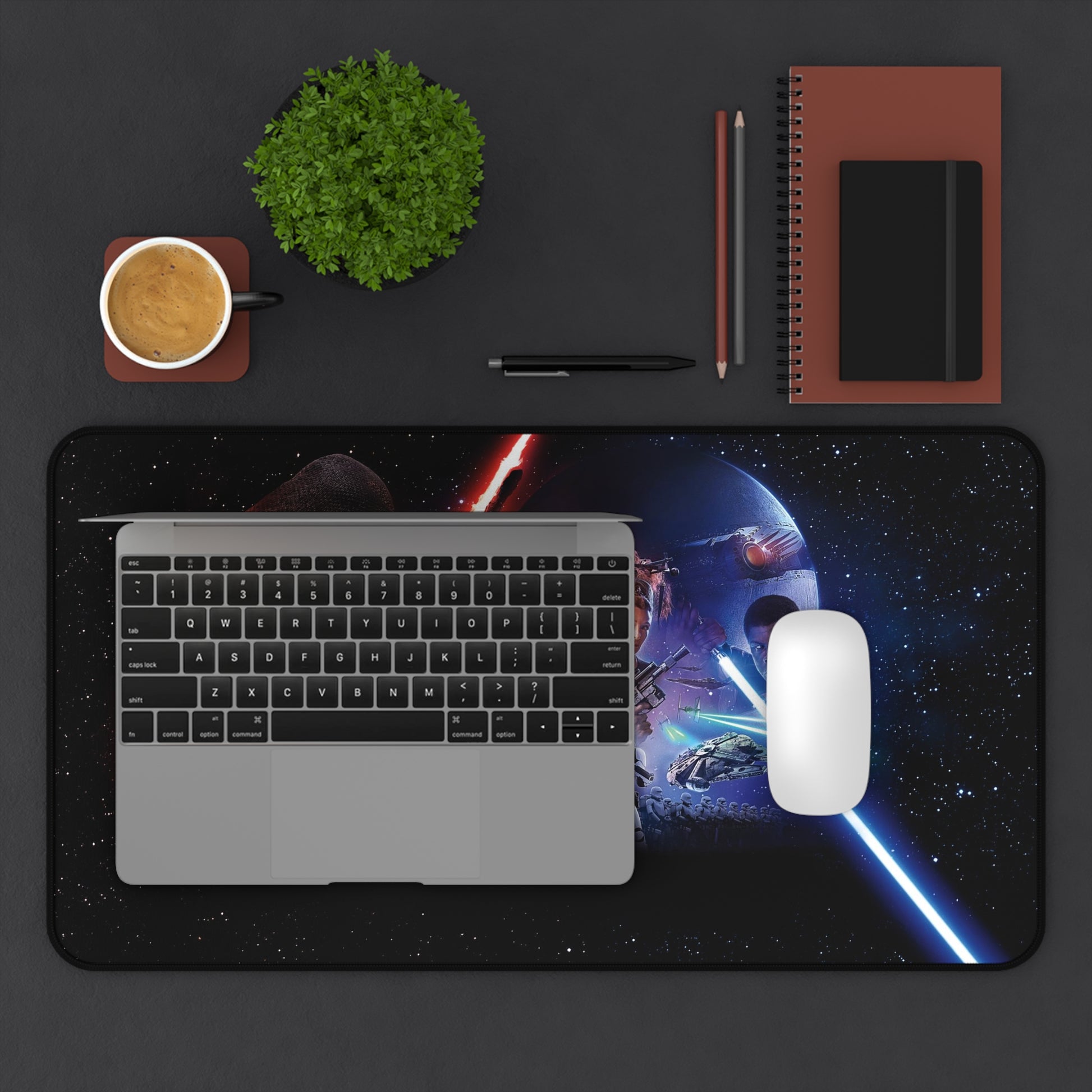 Star Wars ep 7 Desk Mat, Gaming keyboard matt, mousepad large, XXL extended deskpad mouse pad - Bold Print