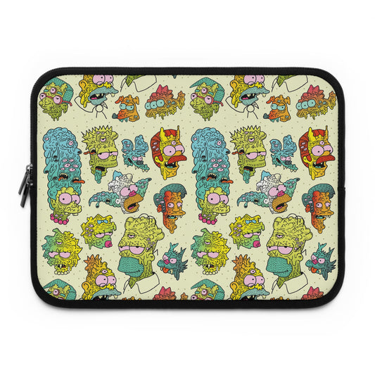 Monster Simpsons Laptop sleeve macbook or any laptop, laptop bag, Laptop carrying case