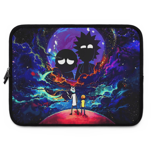 Neon Rick and Morty Laptop sleeve - Bolt Print