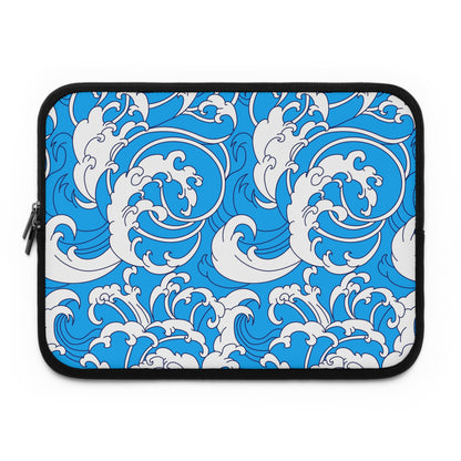 japanese wave Laptop sleeve macbook or any laptop, anime laptop bag, Laptop carrying case